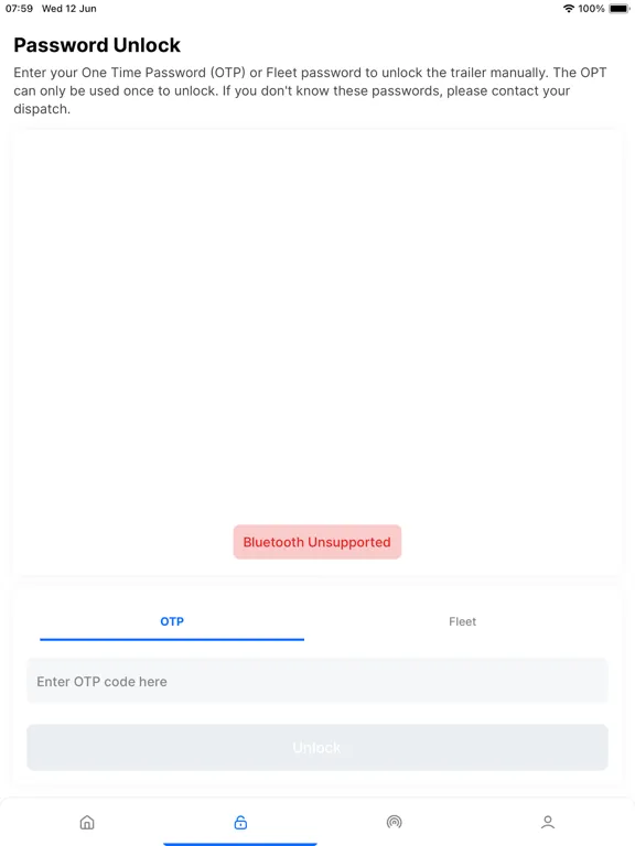 Admiral Access iPad Screenshots
